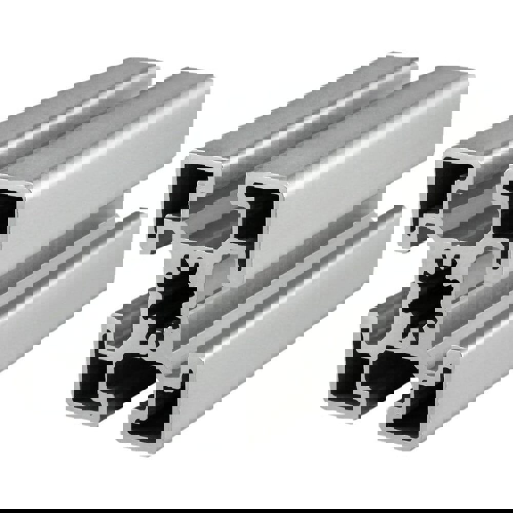 Framing; Frame Type: T-Slotted ; Duty Grade: Standard-Duty ; Material: Aluminum Alloy ; Slot Location: Quad ; Shape: Square ; Finish: Clear Anodized